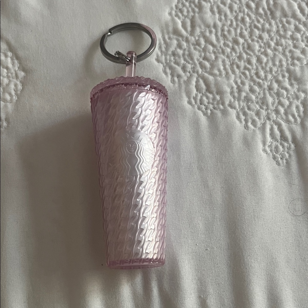 Starbucks Pink Tumbler Keychain